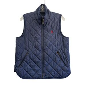 Polo Ralph Lauren Lightweight Diamond Quilted Vest NavyCasual Preppy Core M